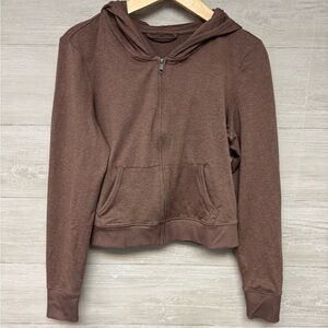 Vuori Brown Zip-Up Hoodie